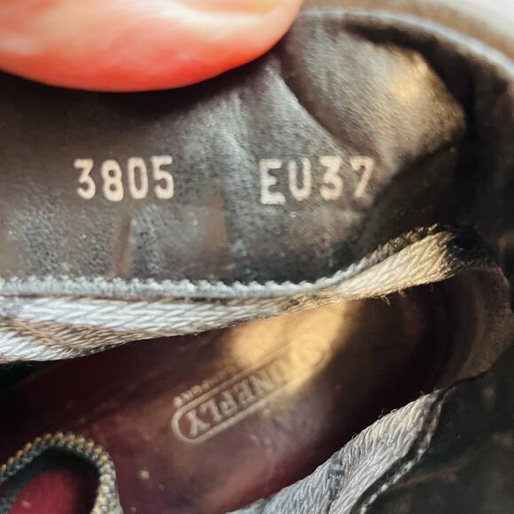 Stonefly Gore-Tex Combat Boots Womens EUR 37 US 6.5 Black Leather Lace Up Hi Top - Picture 8 of 9